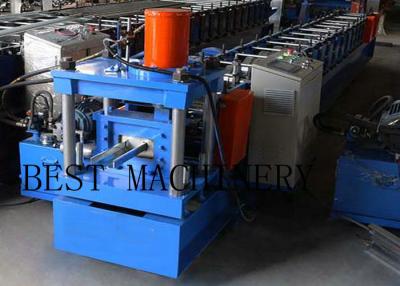 China Galvanizned Steel Euro Style Roller Shutter Door Frame Roll Forming Machine 0.8-1.2mm Thickness for sale