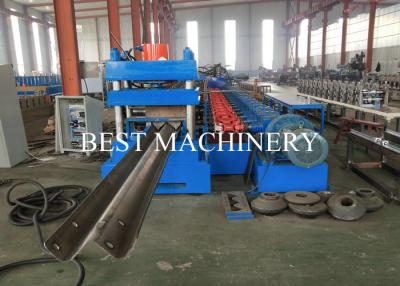 China PLC Highway Guardrail Roll Forming Machine Metal Steel Profile W Beam Crash Barrier for sale