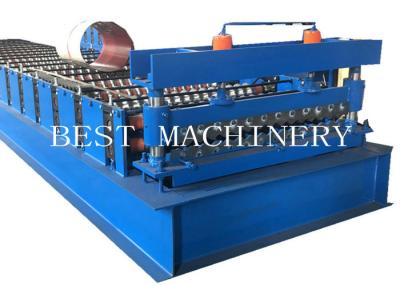 China Roofing Sheet Roll Forming Machine , 6kw Power Metal Sheet Forming Machine for sale
