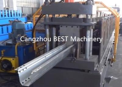 China Furring Channel Drywall Making Machine , Omega Profile Roll Forming Machine for sale