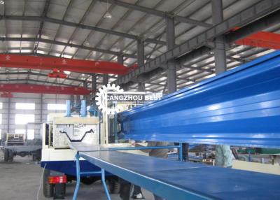 China Trapezoid Long K Span Cold Roll Forming Machine For No Girder Curving Roofing Sheet for sale