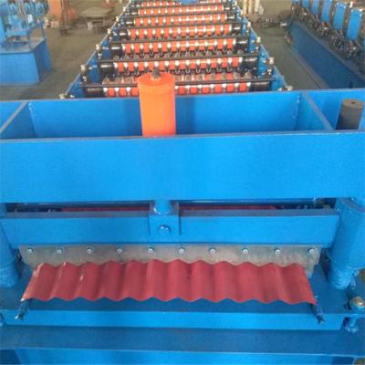 China Building Roofing Sheet Roll Forming Machine , Roofing Sheet Making Machine for sale