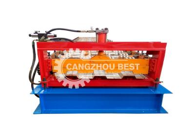中国 普及したプロフィール機械のための機械を形作る低雑音の自動金属の橋床ロール 販売のため