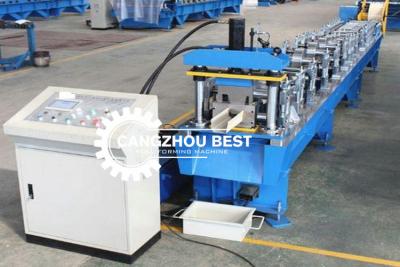 Китай Steel Rain Water Gutter Equipment Cold Roll Forming Machine With Chain Transmission продается
