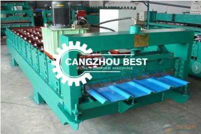 Κίνα 50Hz ζαρωμένο φύλλο υλικού κατασκευής σκεπής σιδήρου που κατασκευάζει τη μηχανή προς πώληση