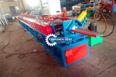 China PLC Hydraulic Cutting 310mm Door Frame Roll Forming Machine for sale