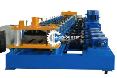 China 3p 15m/Min Highway Guardrail Steel Roll Forming Machine For W Beam for sale