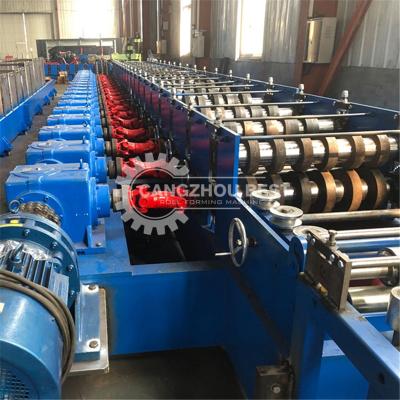 China Metal Steel W Beam C Post 5mm Crash Barrier Roll Forming Machine for sale