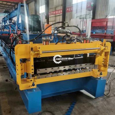 China 12m/Min Roller 9.5kw Shutter Door Forming Machines With Hydraulic Cutting for sale