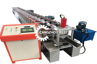 China 1.2mm 8m/Min Touchscreen Metal Door Frame Roll Forming Machine for sale