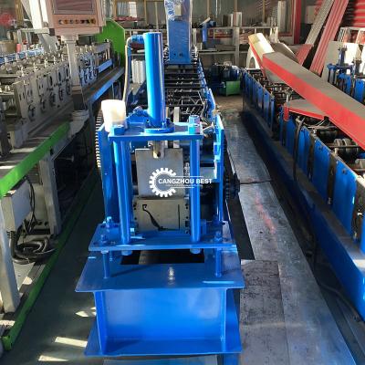 China Aluminum Roofing Gutter Sheet Roll Forming Machine Downpipe Usage for sale