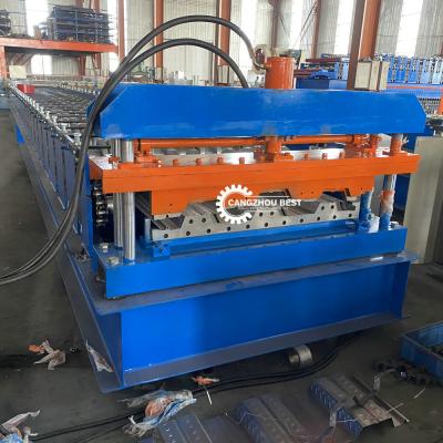 China Rolo da plataforma de assoalho do metal 15kw do material de construção que forma a máquina à venda