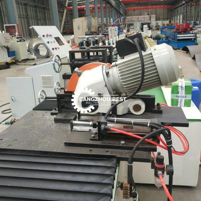 China Pu Injection Foam PPGI Rolling Shutter Door Slats Roll Forming Machine for sale