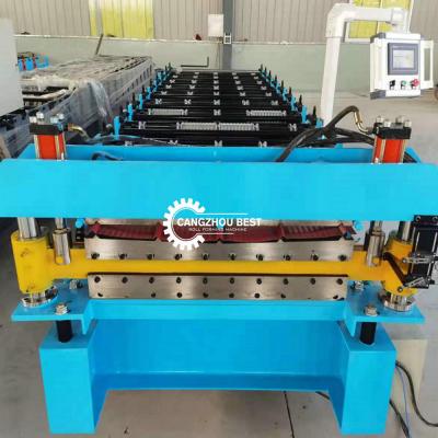China Double Layer 5v Roofing Sheet Roll Forming Machine For Popular for sale