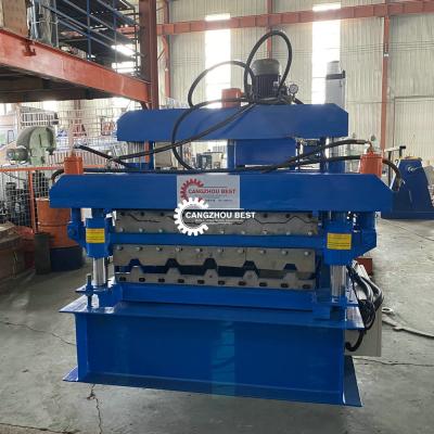 China Rolo frio conduzido corrente da telha de 3kw Ppgi que forma a máquina à venda
