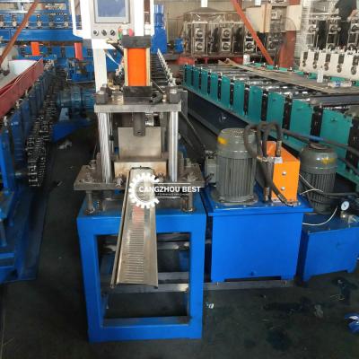 China Steel Embossing Hydraulic Roller Shutter Door Making Machine Seller for sale