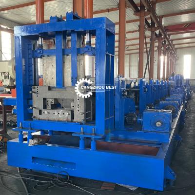 China 6mm Galvanized Cz Purlin Roll Forming Machine Automatic Changeable for sale