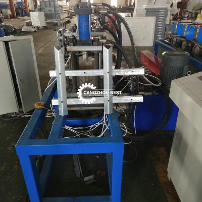 China Power Palisade Fence Post 0.3mm Custom Roll Forming Machine Gcr15 Roller for sale
