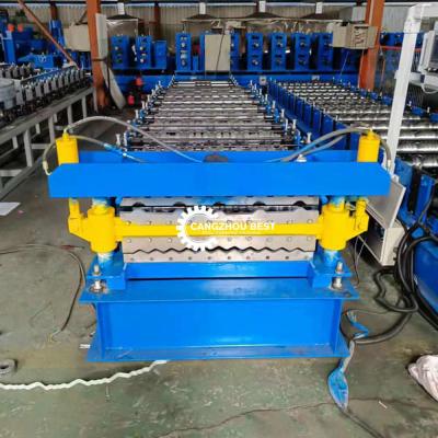China Combine 380v 50hz Roofing Sheet Roll Forming Machine Double Layer for sale