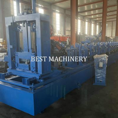 China Galvanized Steel Cz Purlin Forming Machine Auto Change Size Lipped Channel for sale