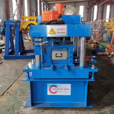 China Metal Automatic C Purlin Roll Forming Machine Punching Hole Stud Steel Beam Roof Truss for sale