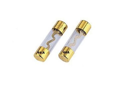 China Car Auto Vehicle Audio Amplifier Stereo S Shape Element Glass Tube AGU 10x38mm Auto Fuse 10-80A 32VDC With Gold Plated for sale