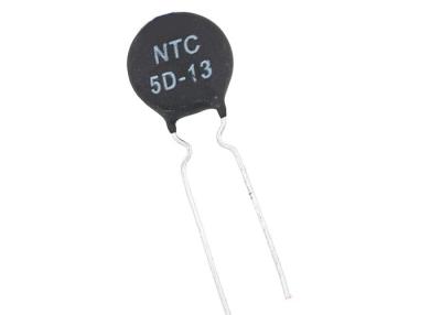 China A través del resistor termal del termistor del agujero NTC 5D-13 MF72 NTC en limitador actual de la precipitación 5 ohmios de echada 7.5m m de 13m m 5D13 ICL en venta