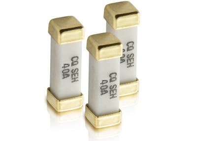 China 12.3x4.45x4.45mm SEH Series Gold Plated Brass Caps SMD Fuse 60V 40A Square Ceramic For Storage System Power for sale