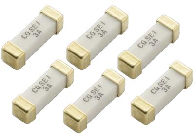 China Lighting System 10.1x3.1x3.1 mm Surface Mount Device Ceramic Slow Blow Fuse 1032 250V 3A SEI 003 With Gold Plated for sale