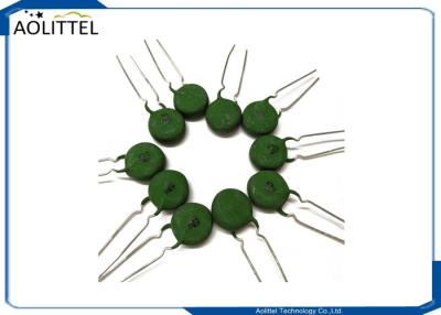 China passo 5mm 100R do PTC 15P 15mm do termistor de 15mm 120 verde do resistor térmico 200mA do grau para o circuito da C.A. das telecomunicações à venda