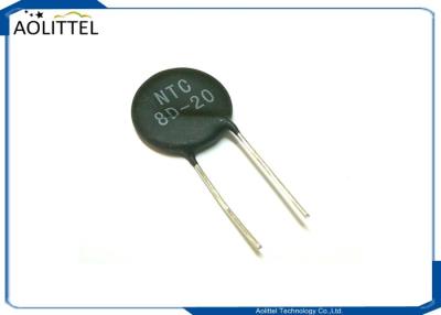 China Limitador actual de la avalancha de los termistores 8D-20 8D20 8ohms 6Amp 20m m del poder NTC de la protección de circuito MF72 en venta