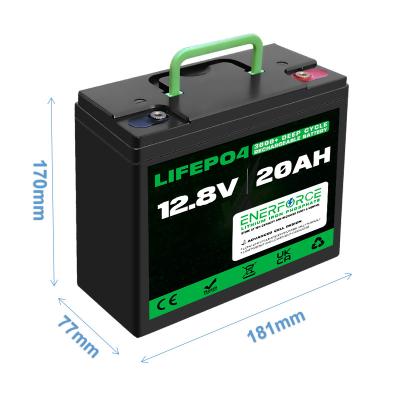 China Rechargeable 12V 20Ah LiFePO4 Battery With BMS For Electric Two Wheelers Tricycles for sale
