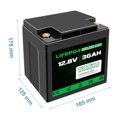 China 36Ah 12V LiFePO4 Lithium Battery Rechargeable For Electric Tools And Electric Toys for sale