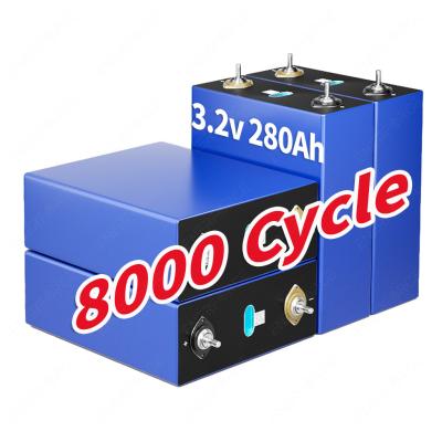 China 8000 Cycle EVE 3.2V 280AH LFP Lifepo4 Battery Cells A Grade 5.49kg For Solar Energy for sale