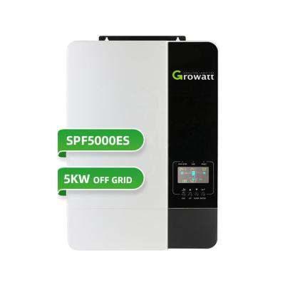 China Growatt SPF3500ES SPF5000ES  48V Off Grid Solar Inverter for 5kVA 5kW Solar Panel Systems for sale