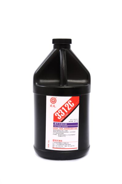 HTU-3312C-12  Medium - high viscosity UV Curing Adhesive , plastic to plastic bonding