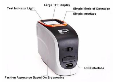 China Handheld Pigment Visible Light Spectrophotometer 0 - 200% Reflectivity Range for sale