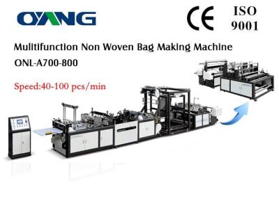 China Eco Recycled Automatic Non Woven Bag Making Machine , Carry Bags Manufacturing Machines for sale