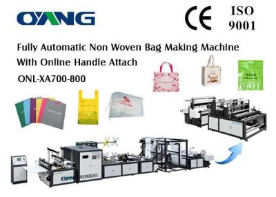 China 220v / 380v Eco - friendly Non Woven Shopping Bag Making Machine 9 Motors for sale