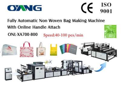 China Multi Functional Ultrasonic Non Woven Box Bag Making Machine White And Gray for sale