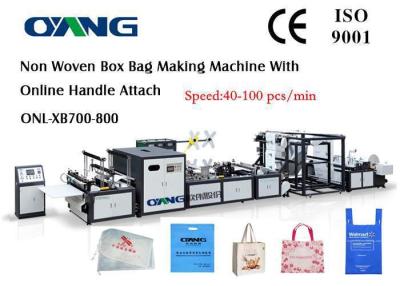 China High Efficiency Automatic Non Woven Box Bag Making Machine for sale