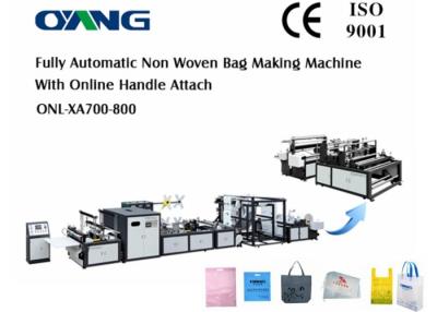 China Non Woven Fabric Bag Making Machine For D Cut / T Shirt Bag / Box Bag / Shoes Bag for sale