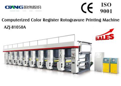 China 1 - 8 Color Zero Tension Control Gravure Printing Machinery Steady Output for sale
