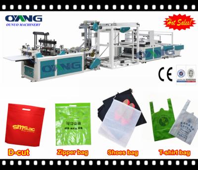 China PLC mechanical ultrasonic non woven bag making machine for shopping bag for sale