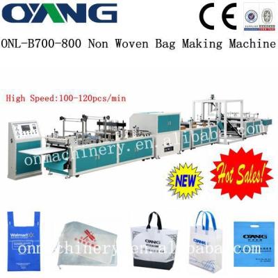 China Full Automatic PP Non Woven Bag Making Machine / PLC Control And High Speed for sale