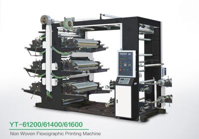 China Eco Friendly 6 Color Flexo Printing Machine , Industrial Fabric Six Color Printer for sale