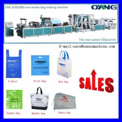 China Full Automatic PP Non Woven Bag Making Machine / Making Zipper Bag for sale