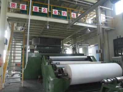 China Shopping Bag PP Non Woven Fabric Making Machine Double Beams Spunbond for sale