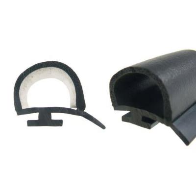 China Extruded Processing Cold Room Door Rubber Seal in Black for High Humidity Areas for sale