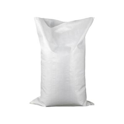 China 20kg 50kg moisture proof white color cheap woven soybean sack pp bag for parcel for sale